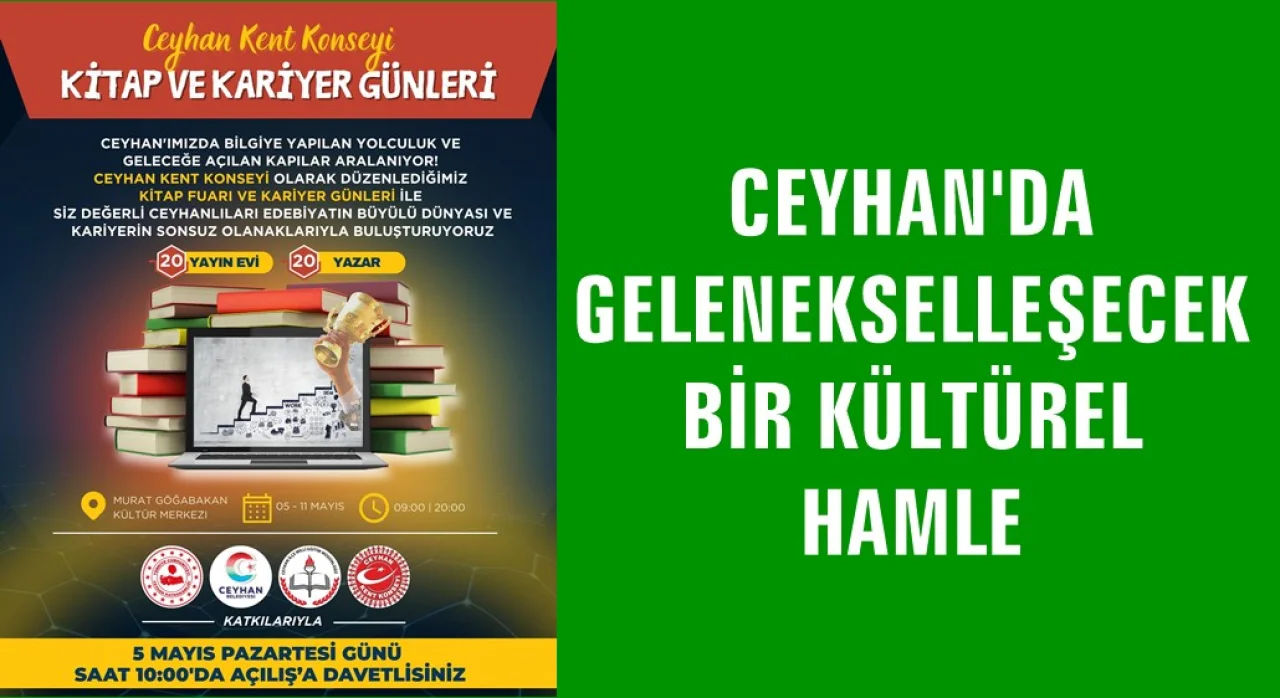 Ceyhan’da İlk Kez! Kitap ve Kariyer Günleri Başlıyor